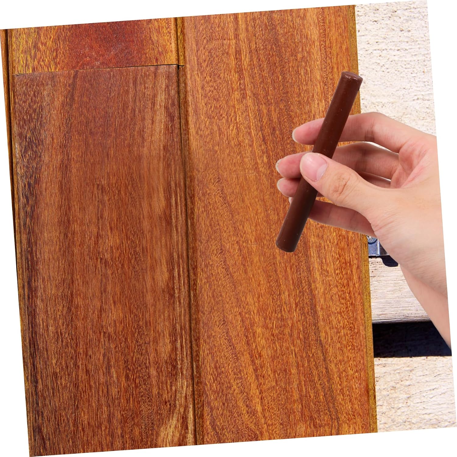 Cabilock 2pcs Wood Paint Pen for Furniture Repair Furniture Repair Crayons Scratch Remover for Hardwood Floor Desks Cabinets Dark