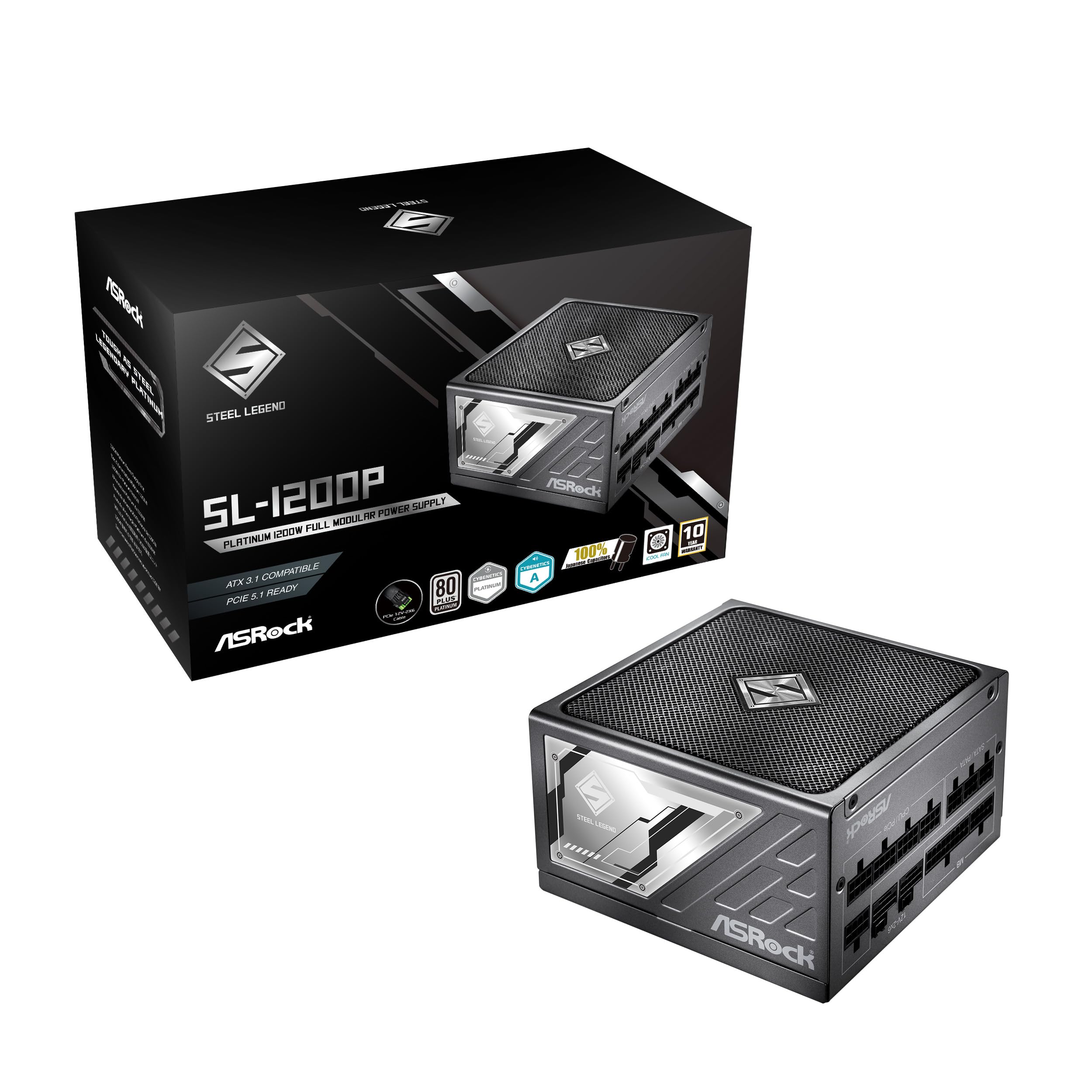 Amazon | ASRock Steel Legend 次世代GPU対応PC電源ユニット1200W