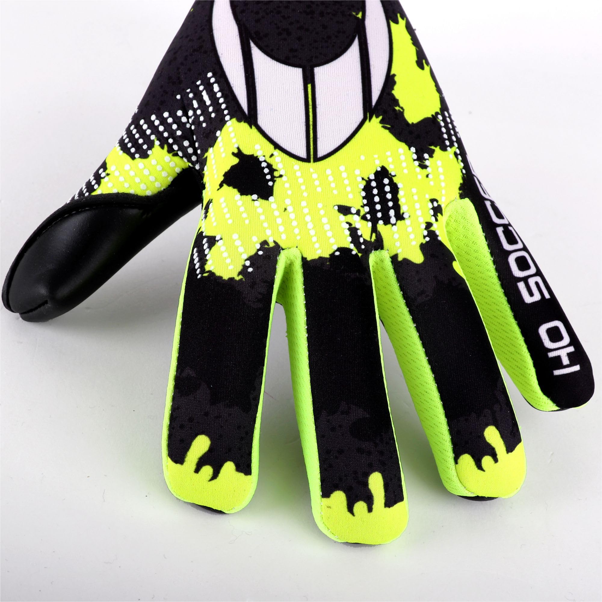 Guantes de Portero Ho Soccer Robust Lime Negro/Rojo 5,5