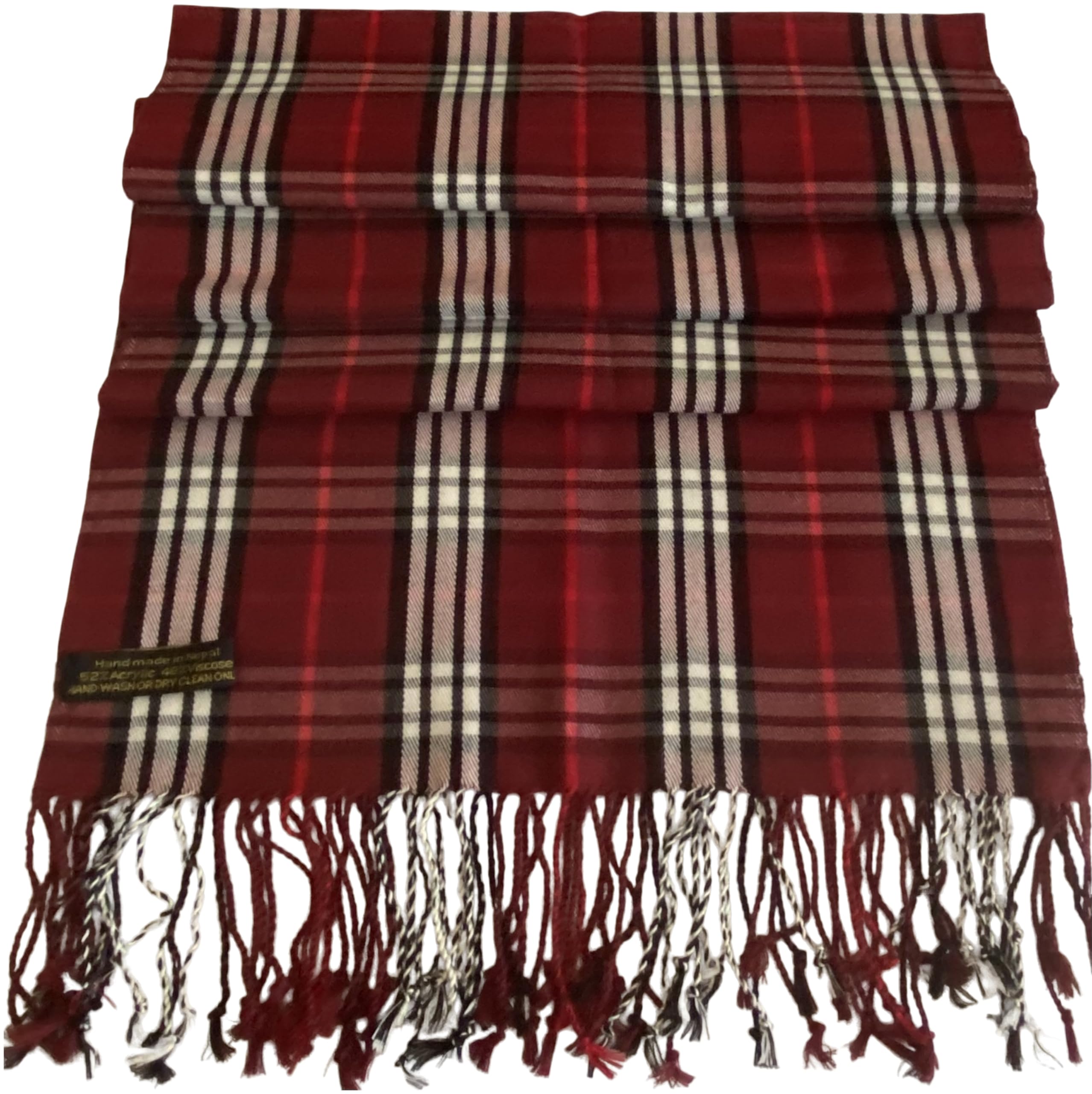 CJ Apparel Men's Nepalese Tartan Design Fashion Knitted Scarf Scarves Autumn/Winter Face Cover