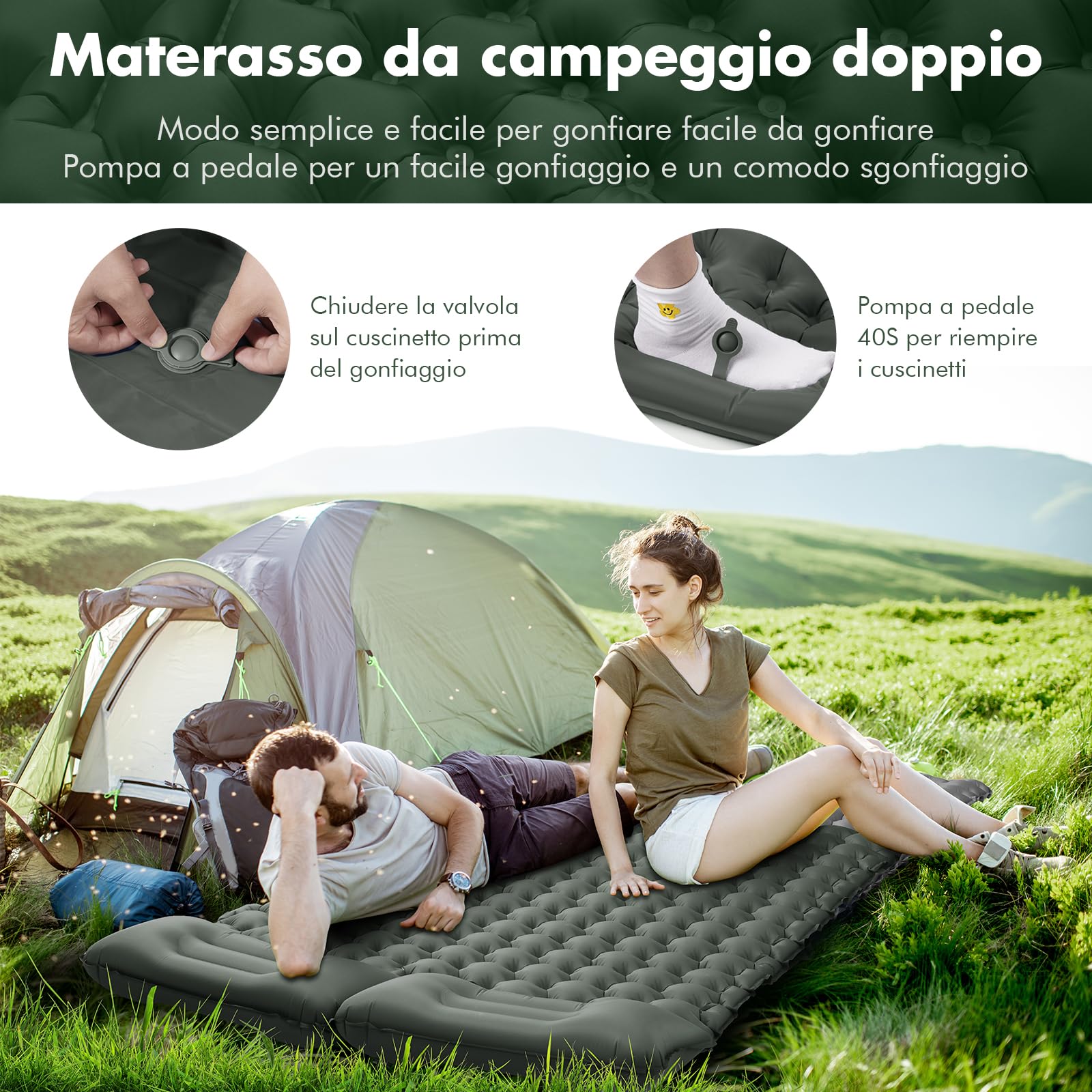 Materassino Gonfiabile Naturehike Per Campeggio - Ultraleggero, Isolante E Impermeabile