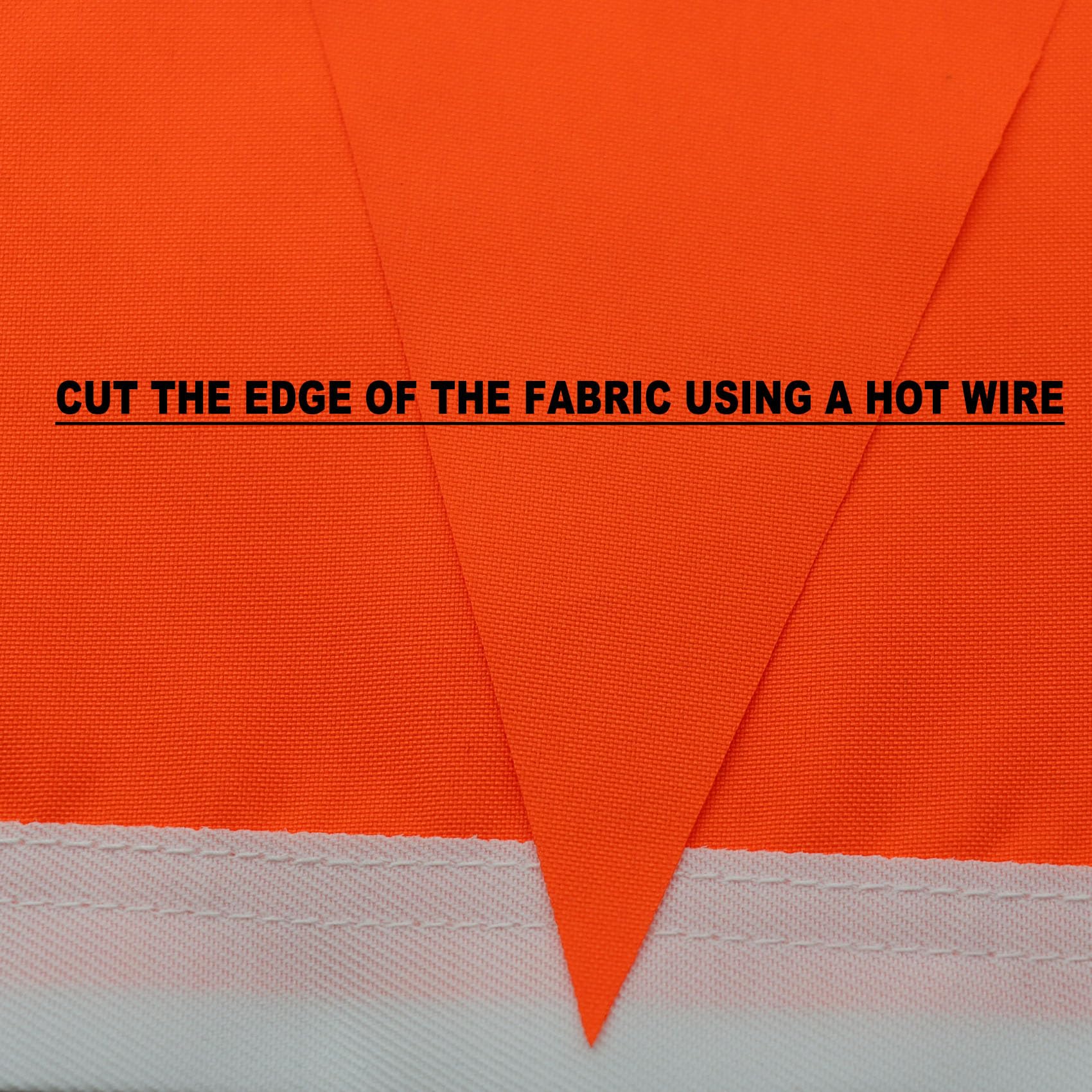 Heavy Duty Orange Safety Flag 12x18 Inch -Longest Lasting Oxford Nylon 210D, Orange Safety-triangle, 12x18inch - Image 3