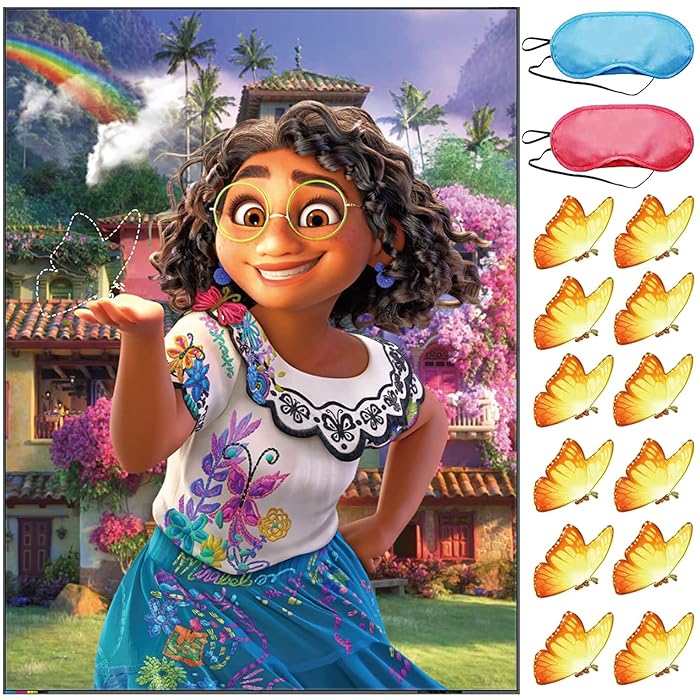 Buy Encanto Birthday Party Supplies, Pin The Butterfly on Isabela