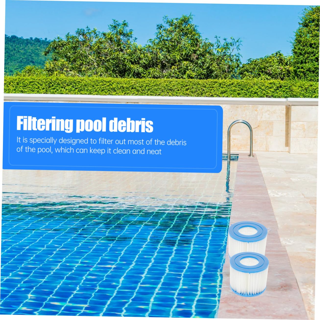 6 Piezas Filtro Piscina Tipo Vi Cartuchos Filtro Agua Duraderos para Bomba Herramienta Limpieza Agua Piscina Compatible Elementos Filtrantes Reemplazo