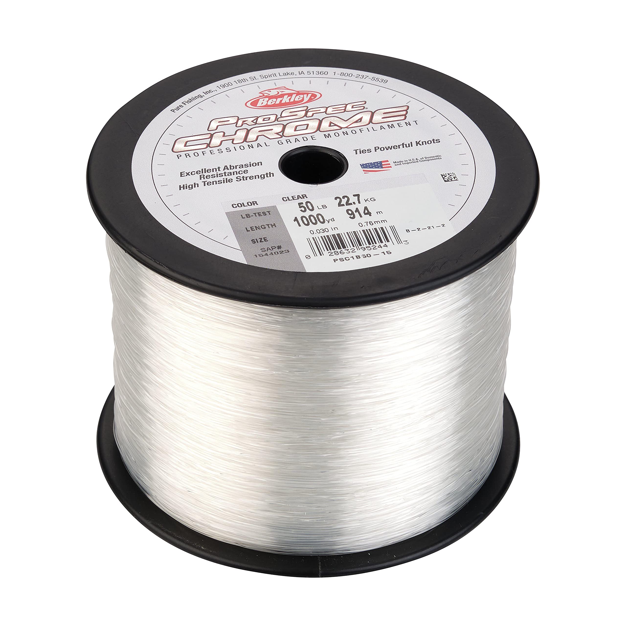 Berkley Psc3b12-15 línea de Pesca, Unisex, Transparente, 12lb-3000yd