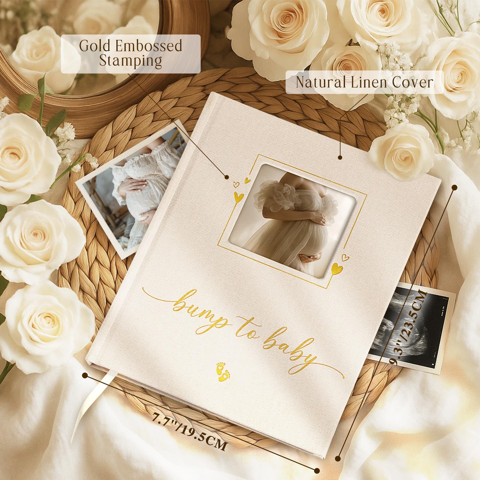 Lanpn My Pregnancy Journal Memory Book for First Time Mom 156 Page Pregnant Announcement Must Have Planner - Image 2