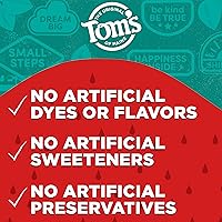 Vista 7 de Tom's of Maine Pasta dental natural sin flúor para niños, a partir de 2 años, Fresa Divertida, 5.1 oz. Paquete de 3 (de vuelta en fórmula original)