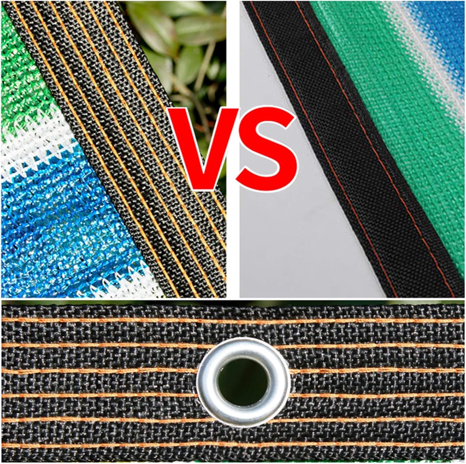 Shade net,Shade Cloth,Shade mesh,90% Sunblock Shade Cloth Taped Edge with Grommets UV Resistant Shade Shade Cloth for Greenhouse, Parking,Color, Send Rope,16 * 18m(52.49 * 59.06ft)
