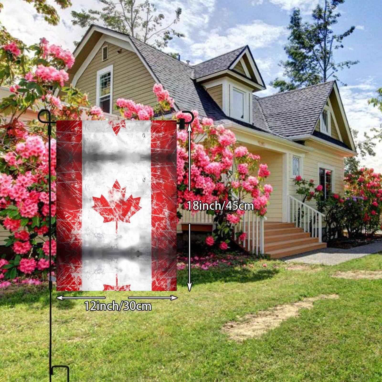 Mflagperft Bandiera Da Giardino Canada - 30x40 Cm, Bifacciale, Colori Vivaci, Per Esterno E Interno
