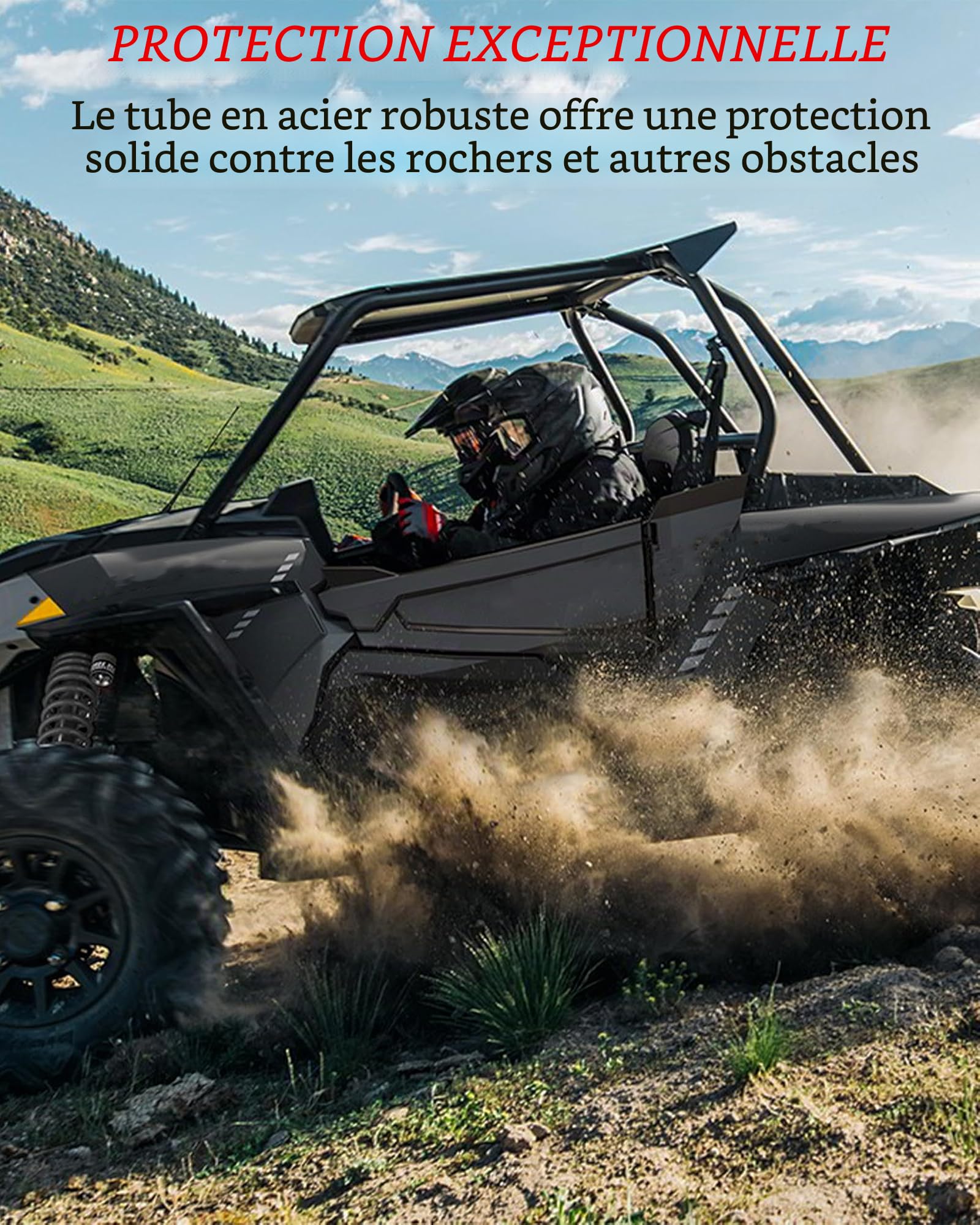 SAUTVS Barres Nerf pour RZR XP 1000 14-22, Cadre de Protection de Pare-Chocs latéral combiné, marchepieds latéraux, Barres Nerf pour Polaris RZR S 1000 XP 1000 Turbo 900 Trail S 900 2014-2022