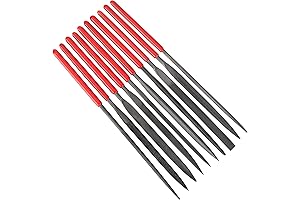 10 Pcs Needle File Set - Pocket-Sized Metal File Kit for Precision Work