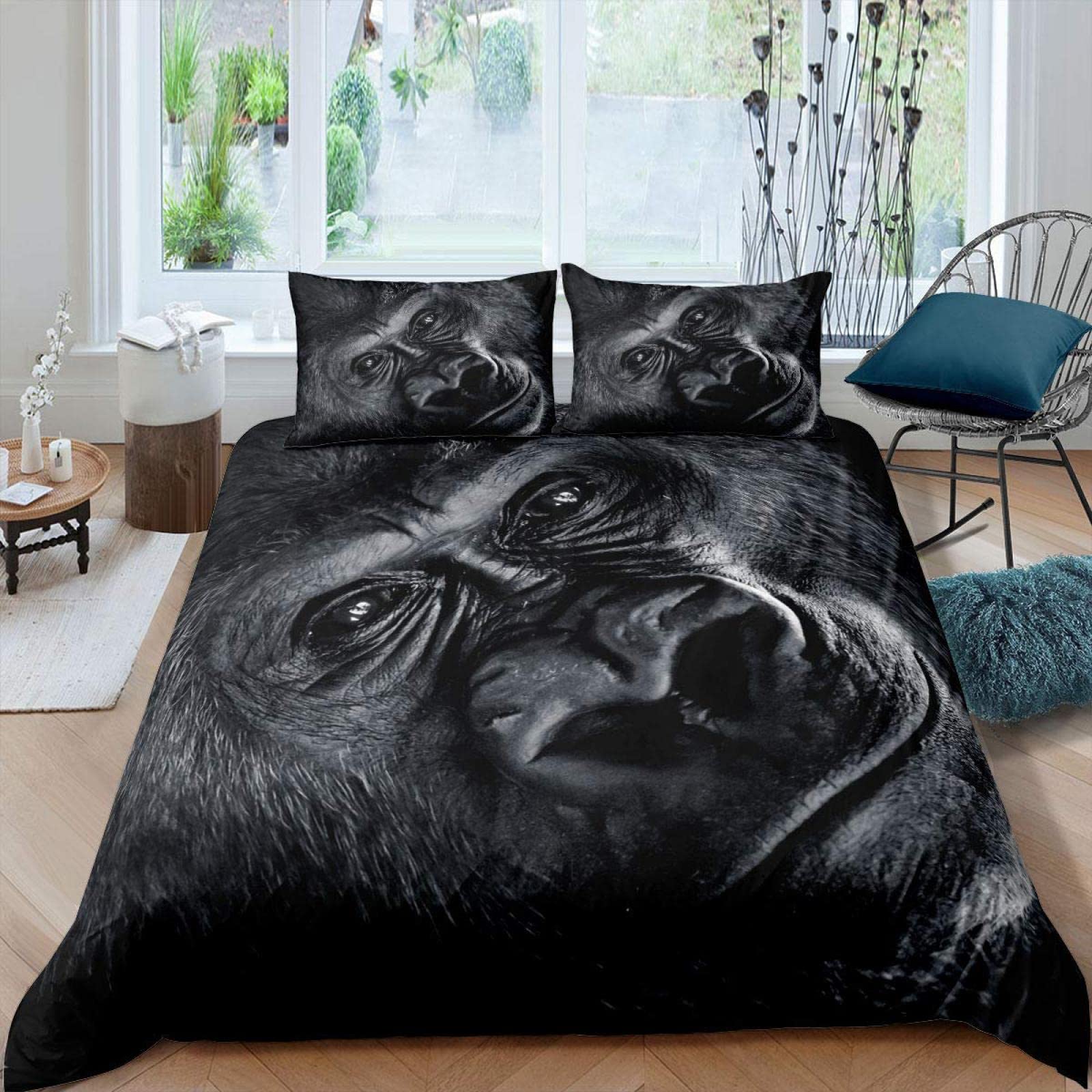 Parure de lit microfibre anti-plis et facile d'entretien pour adultes