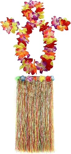 1 Set 80cm Adult Party Hawaii Dress Hula Grass Skirt by JEKANEL