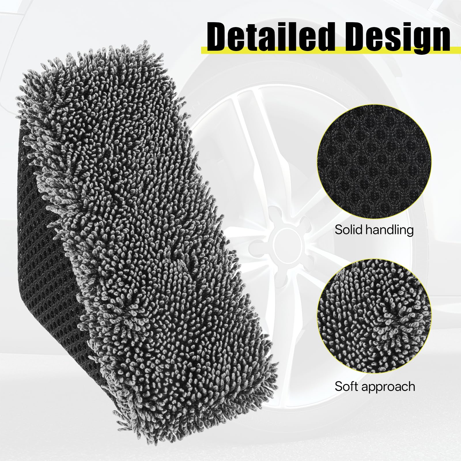 Tire Shine Applicator Sponges - 3 Pack -3 Tire Shine Applicator Sponges - 3 Pack -3