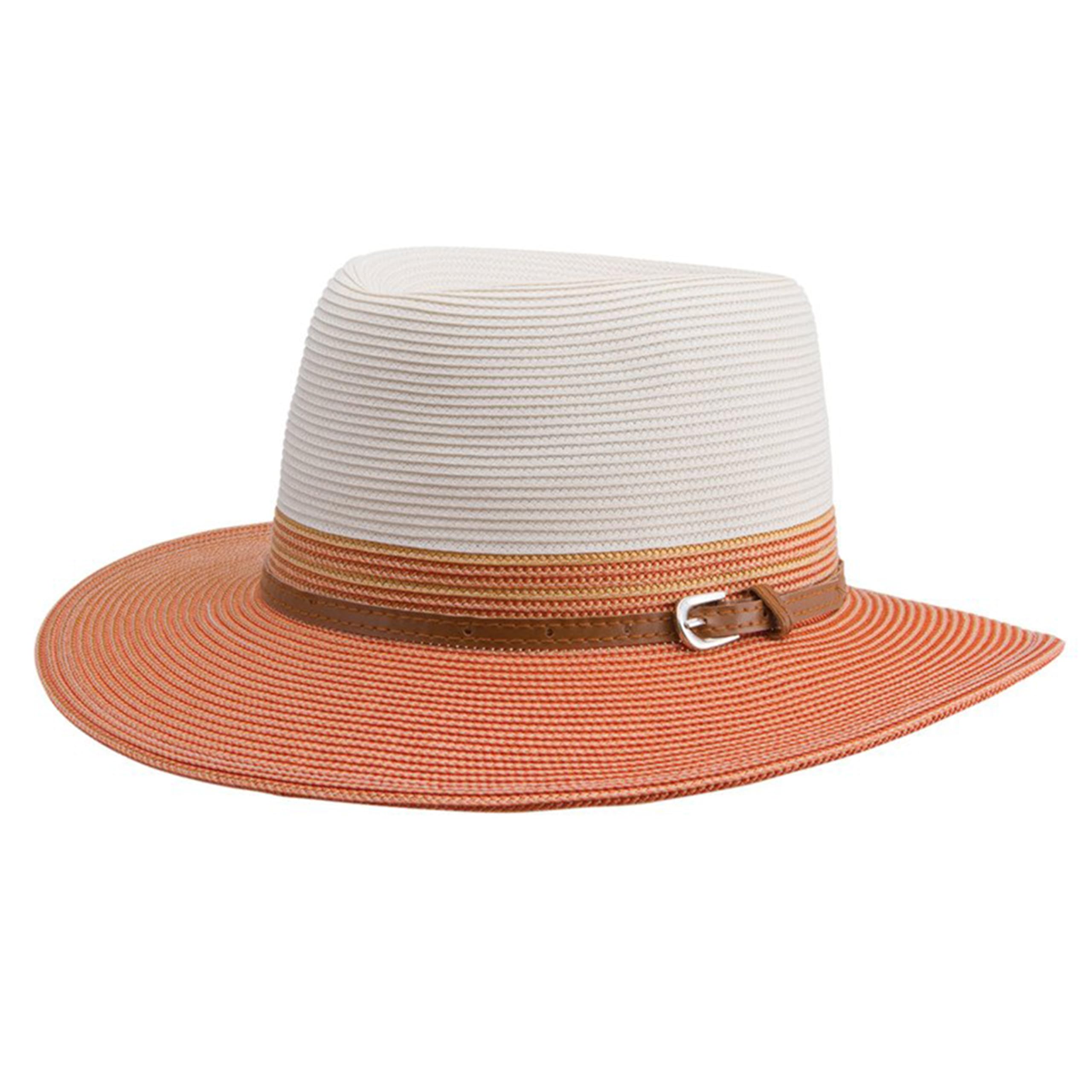 Bella Fedora Chapeau UPF 50 Femme Chapeau d'été Pliable pour Femme Anti UV M/58cm Taille Régable