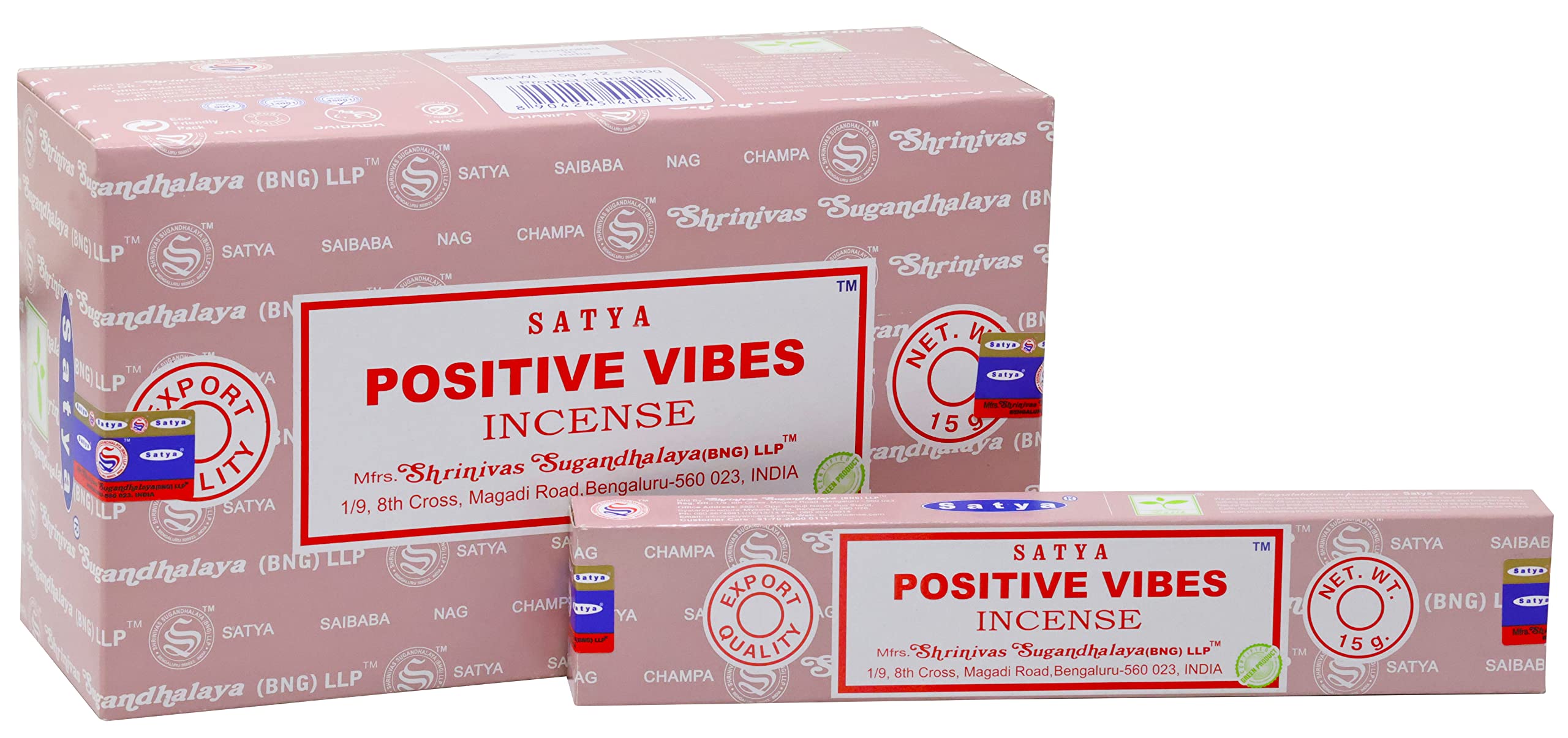 EARTH Satya Positive Vibes Incense Sticks 15 GMS (Pack of 12) (Gr...