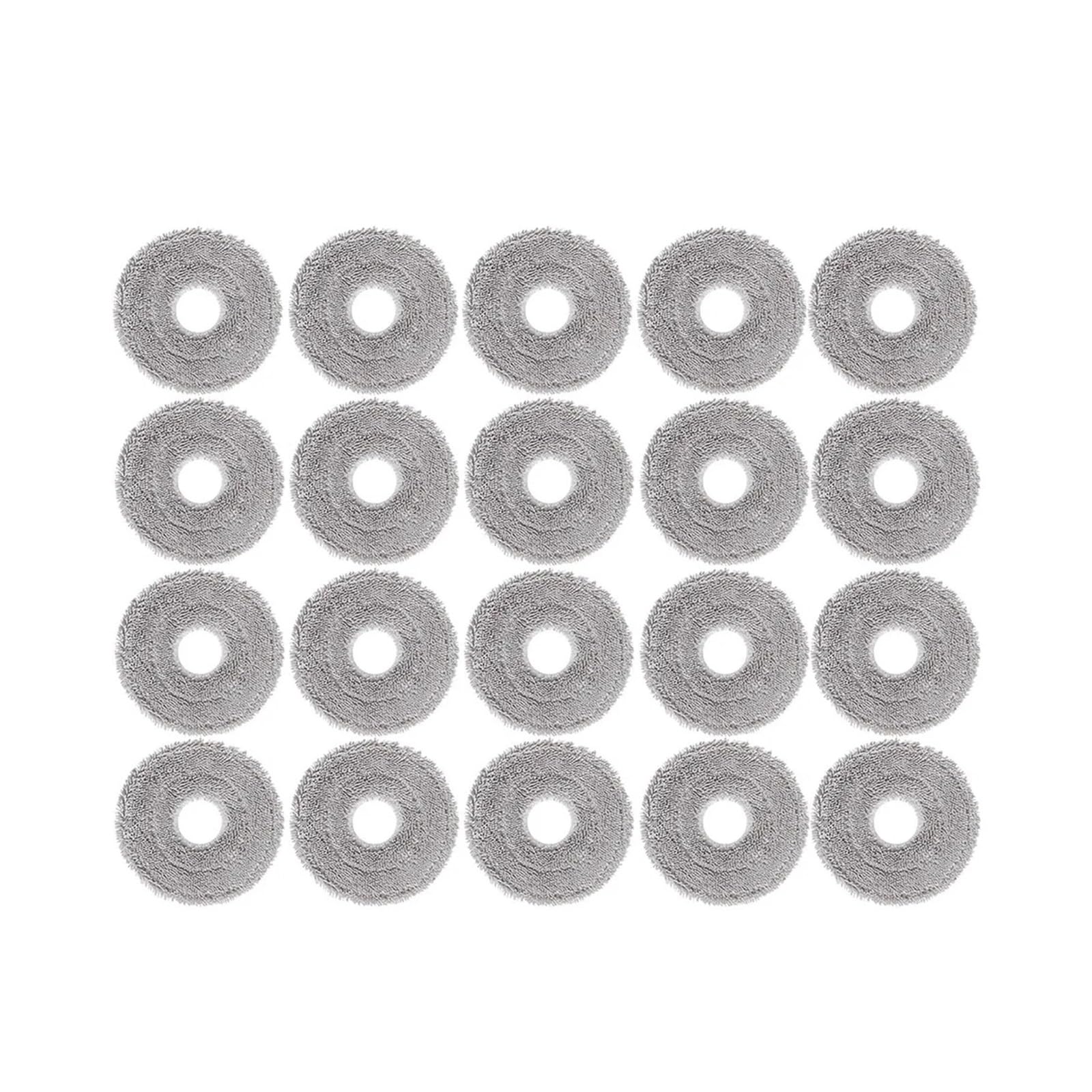 VIXWDRUTY Mop Cloths，Compatible For Xiaomi，M30S S20+B108GL M30Pro M40 D110CN M40S OV31CN OV31GL OV42CN OV21GX10 Plus Robot Vacuum(20pcs)