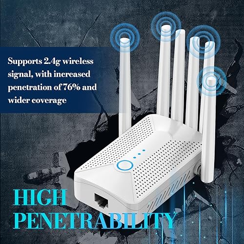 Miniatura 4 de Amplificador de red inalámbrica Gigabit Amplificador de red inalámbrica 6 antenas de enrutador universal, repetidor WiFi, amplificador WiFi, cubre