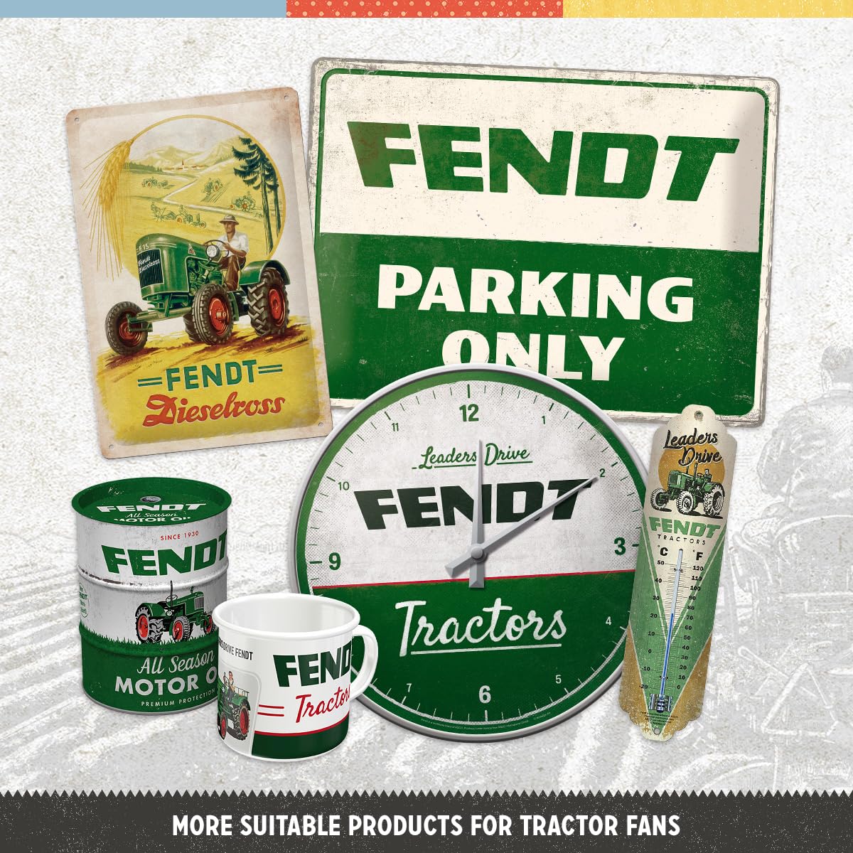 Nostalgic-Art Retro Tin Sign, 20 x 30 cm, Fendt, Dieselross, Gift Idea for Tractor Fans Original Licensed Product (OLP) - Image 3
