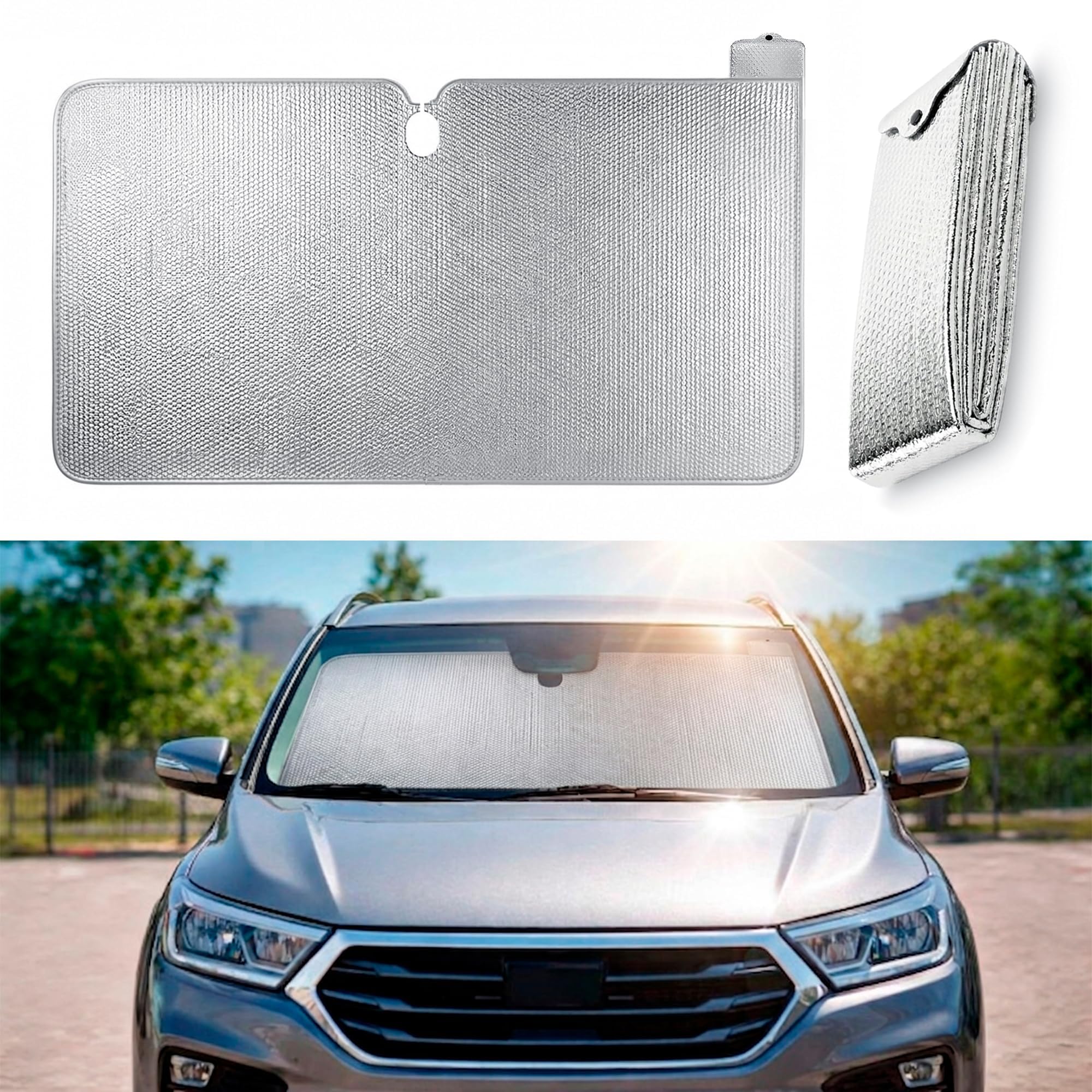 KJGXN Car Folding Foil Front Window Sunshades for Jaguar XJ/XF/XE/XJ L Sedan XF (X260 X250) Sedan