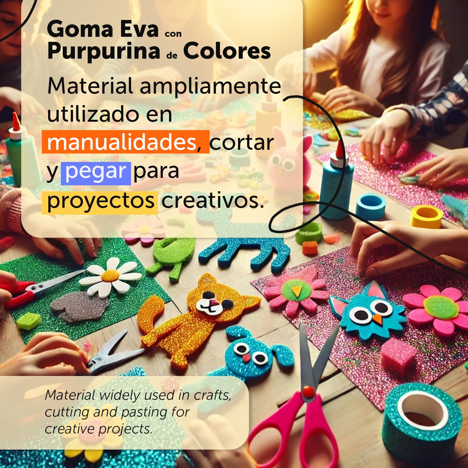 Kolorowe brokatowe arkusze gumki EVA, cętkowana guma do scrapbookingu, szkoły, kreatywnych kart, rzemiosł, tortów scenicznych, szkolnych lub projektów artystycznych 40 x 60 cm m-office (zielony, 40
