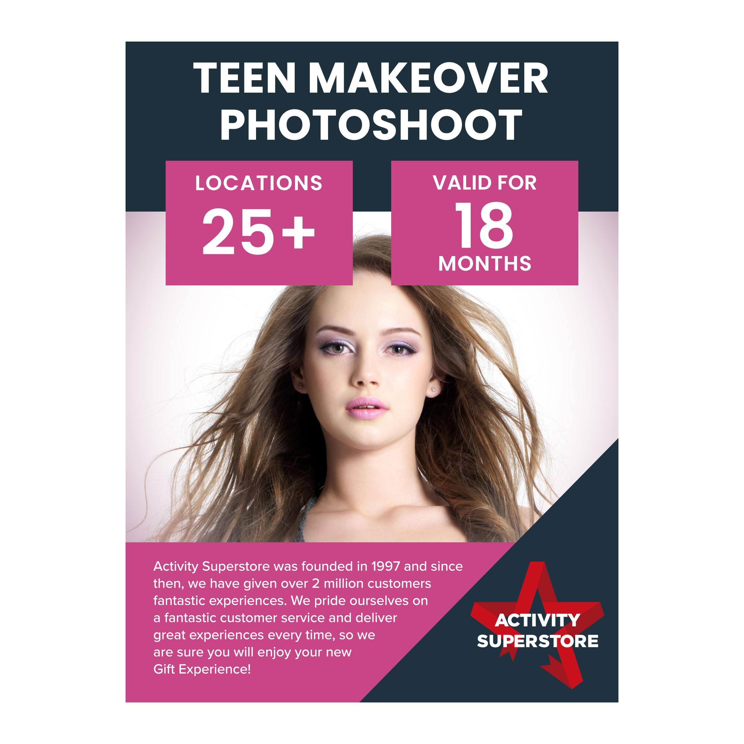 Activity Superstore Teen Makeover Photoshoot Gift Voucher
