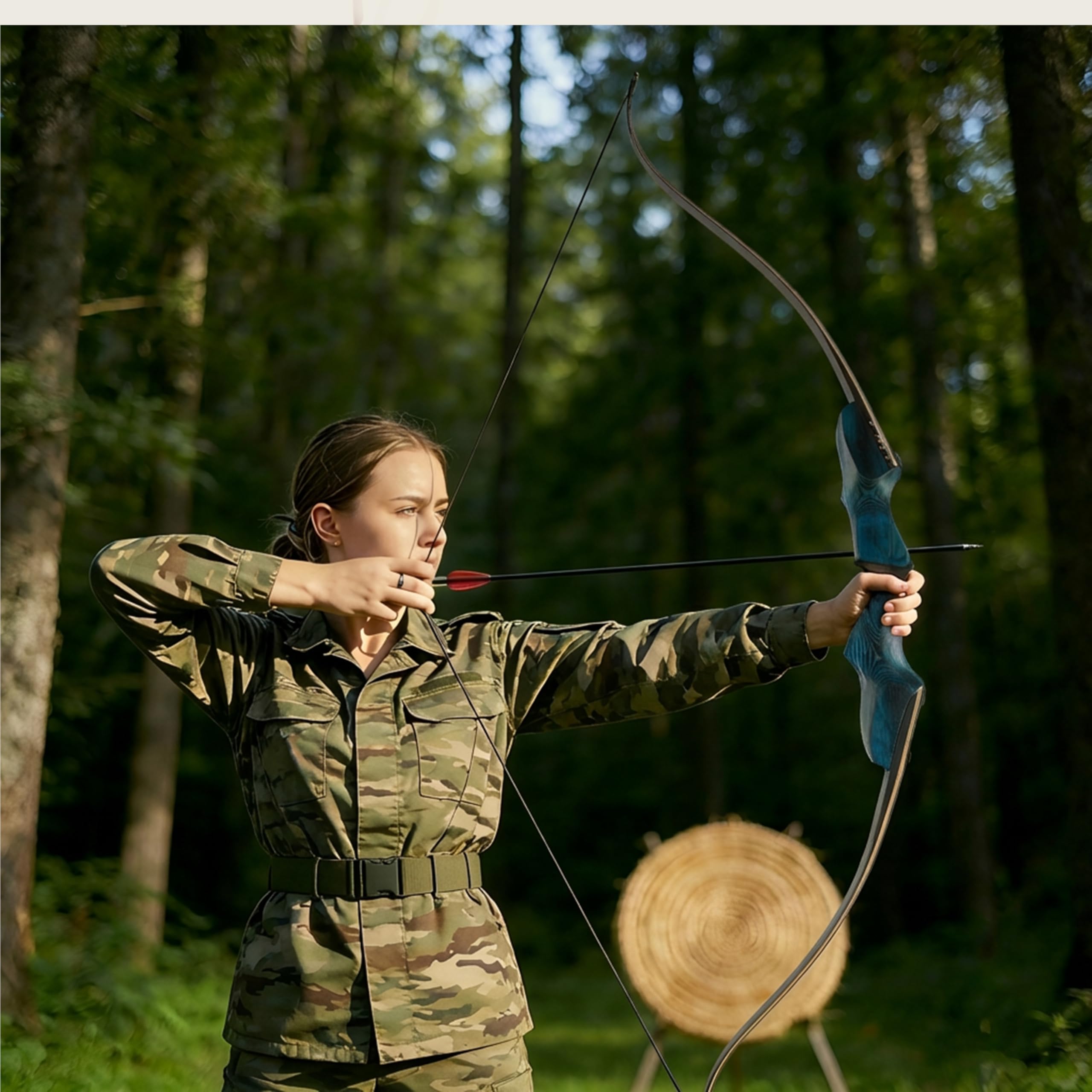 60" Takedown Recurvebogen für Erwachsene & Anfänger,20-60 lbs