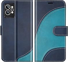 Case for Oppo Realme GT2 Pro, PU Leather Case for Realme GT2 Pro, Magnetic Book Case with Card Slots, Blue