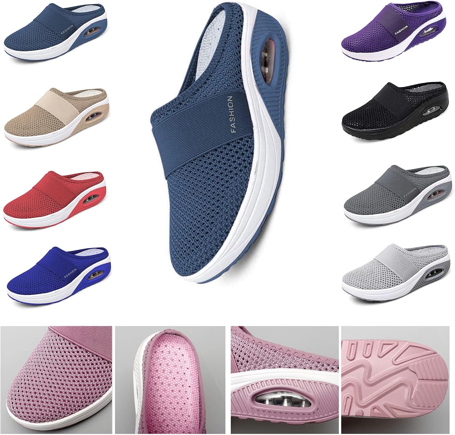 Braised Pork Women's Air Cushion SlipOn Walking ShoesOrthopedic Diabetic Walking