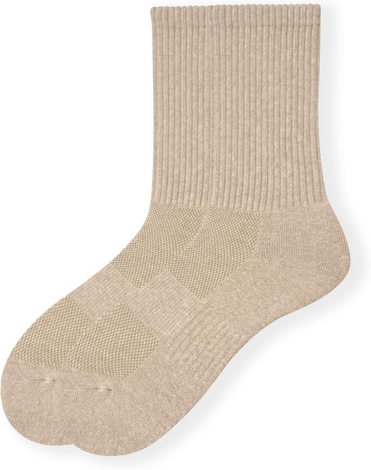 HaloYIYI Men's Moisture Control Cushioned Crew Socks with Arch Compression for Athletic, 6 Pairs