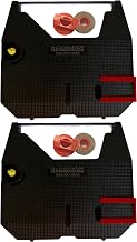 Compatible Typewriter Ribbons & Correction Tape Spools for Brother AX10, AX15, SX4000, GX6750 Typewriters. Includes 2 Black Typewriter Cassettes and 2 Lift Off Correction Spools