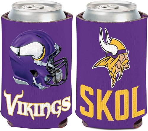 WinCraft 3208522727 NFL Minnesota Vikings Can Cooler Slogan Design