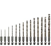 NordWolf 14-Piece Metric Cobalt Drill Bit Set for Stainless Steel & Hard Metals, with 1/4