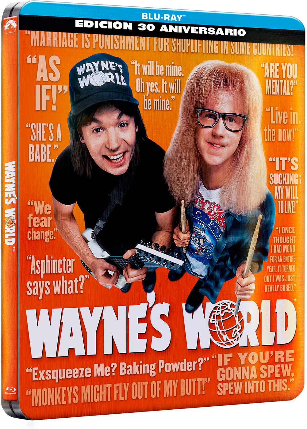 Wayne's World Steelbook Blu-ray le film culte en édition boîtier métal de collection