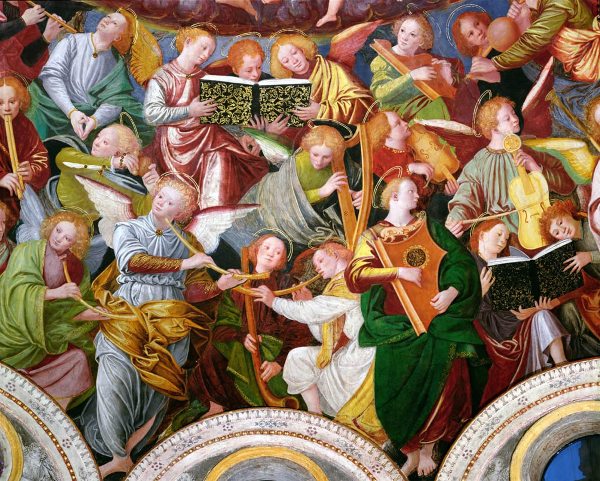 POSTERIIk Famous Animal Posters Vintage Picture the Concert of Angels by Famous Artist Modern Wall Decor for Home Decor 60x90cm