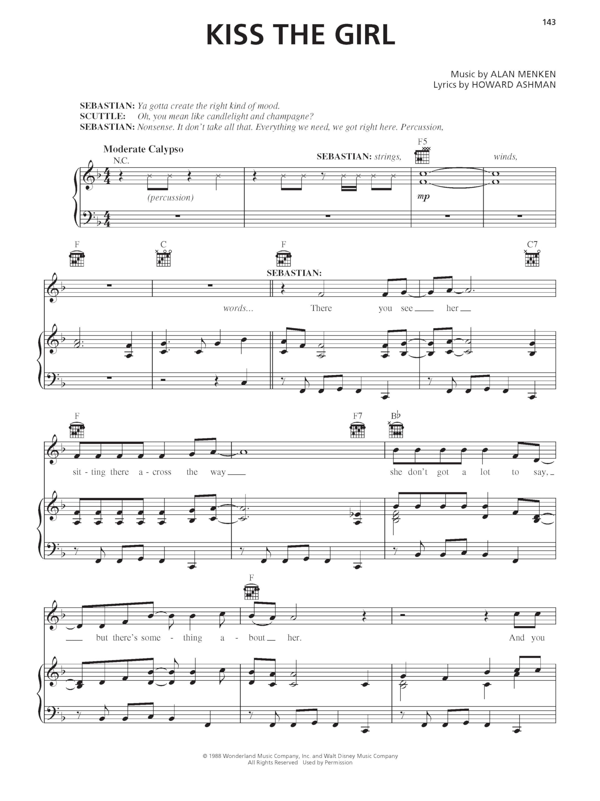The little mermaid - broadway's sparkling new musical - piano, voix, guitare