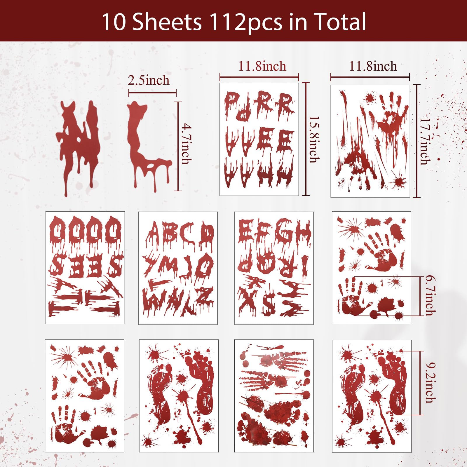 Qianli 1 Pack 3D Halloween Stickers Muraux Château De Citrouille Mur