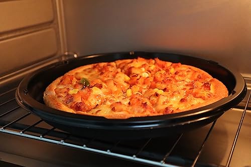 Miniatura 5 de Sartenes desechables de plástico CPET de 9 pulgadas para hornear pizza, bandeja duradera para pizza, galletas, pasteles, pan, focaccia carne,