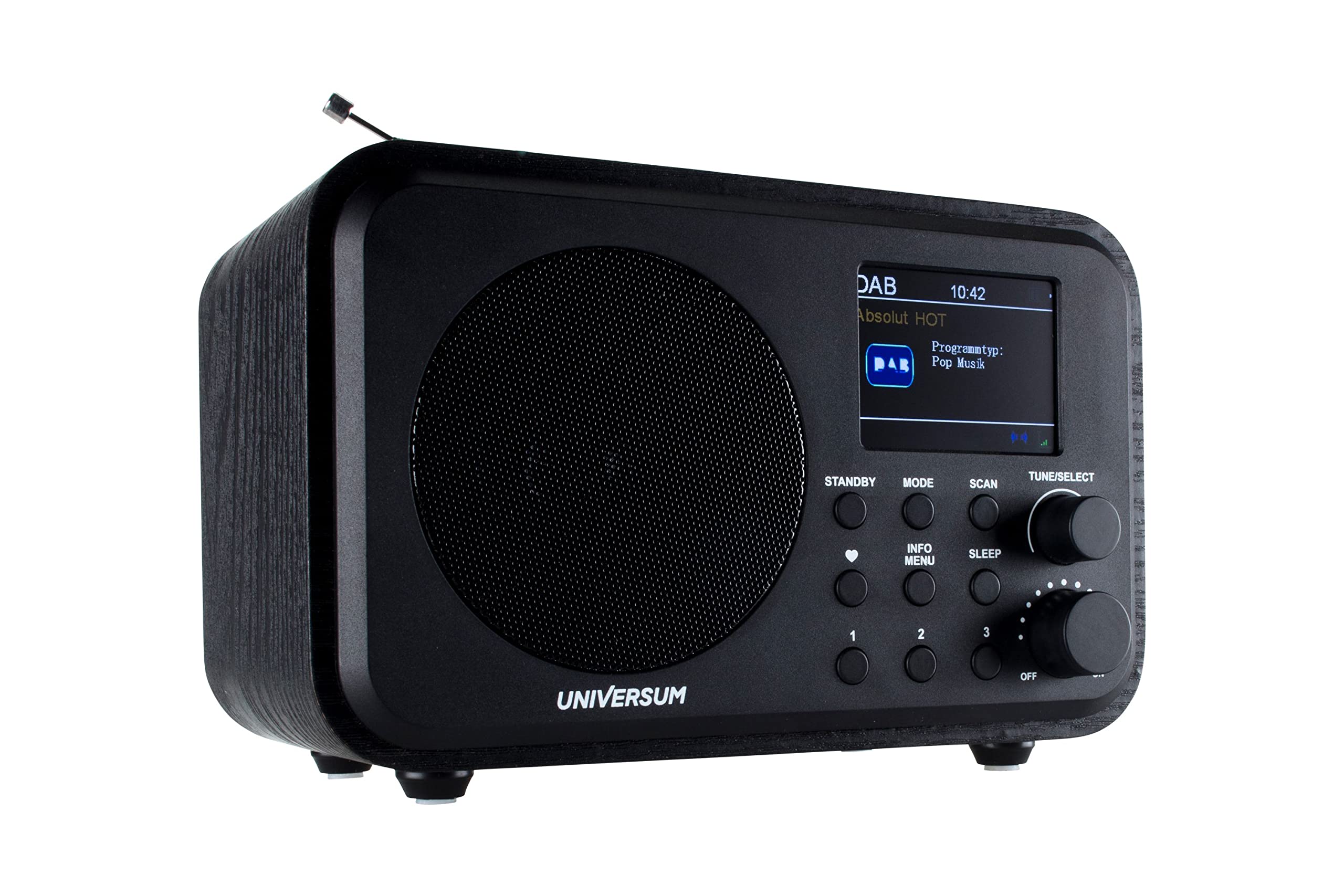 UNIVERSUM DAB Digitalradio, UKW Radio, mit Bluetooth, Kopfhörerausgang und Akku DR 300-20