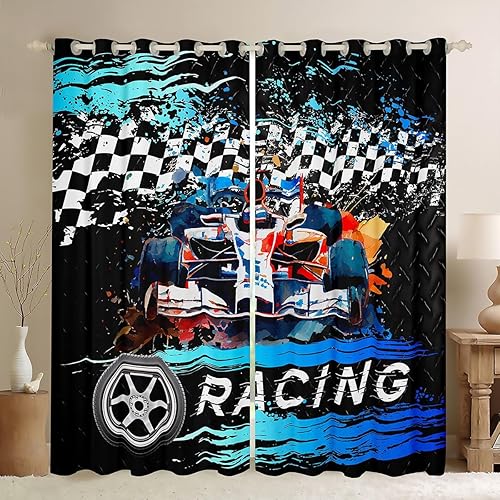 Miniatura 9 de Manfei Cortinas de ventana de pájaros, notas musicales y estampado de flores, cortinas de ventana para niños, niñas, adultos, tratamiento de ventana