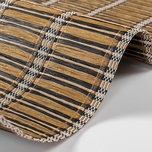 GoDear Design Papel tapiz texturizado, papel de pared de tela de pasto, tela decorativa de bambú sintético, 23 pulgadas de ancho x 96 pulgadas de