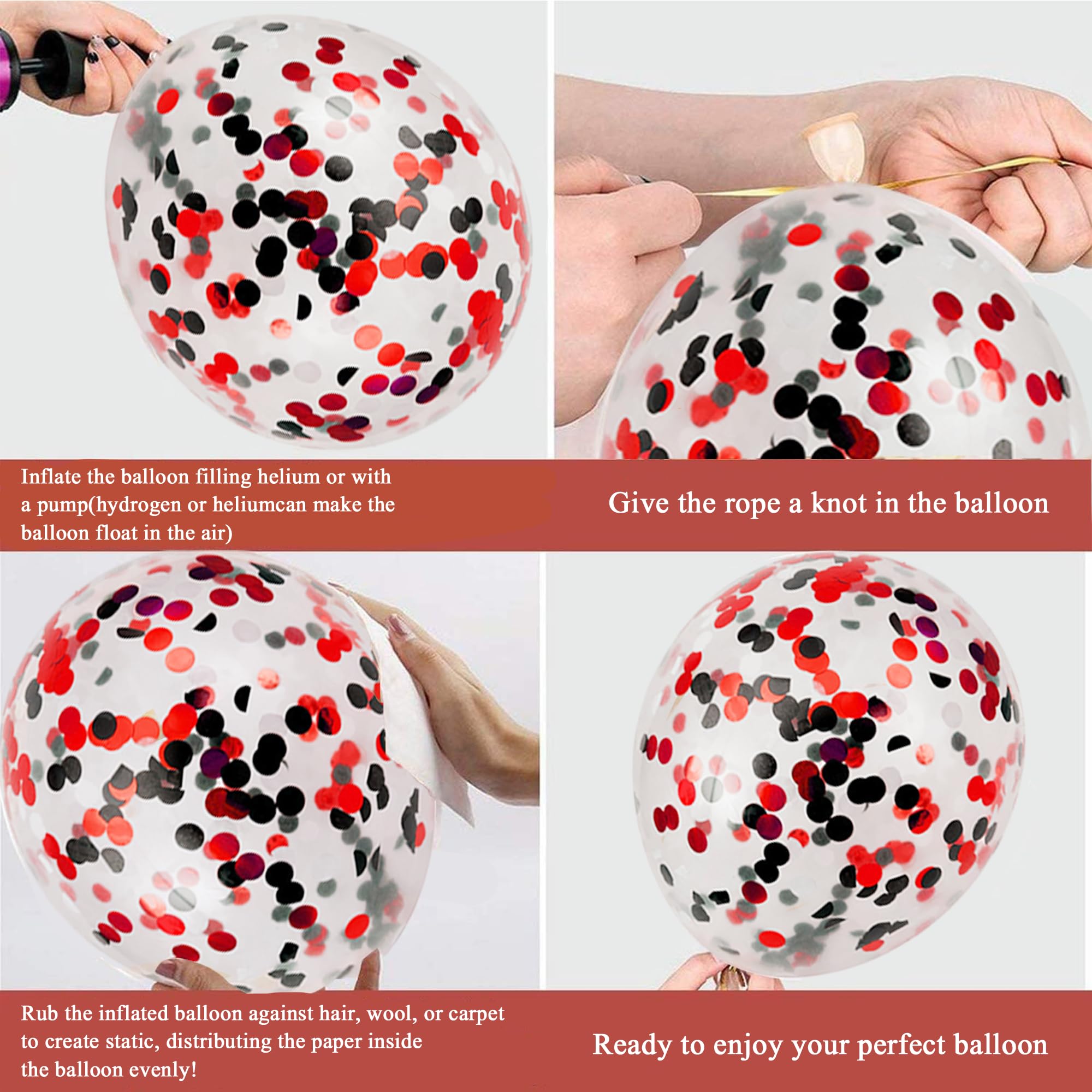 Welcome Home Decorations Banner Kit, We Missed You So Much Garland Bunting Balloon Black Red - Image 4