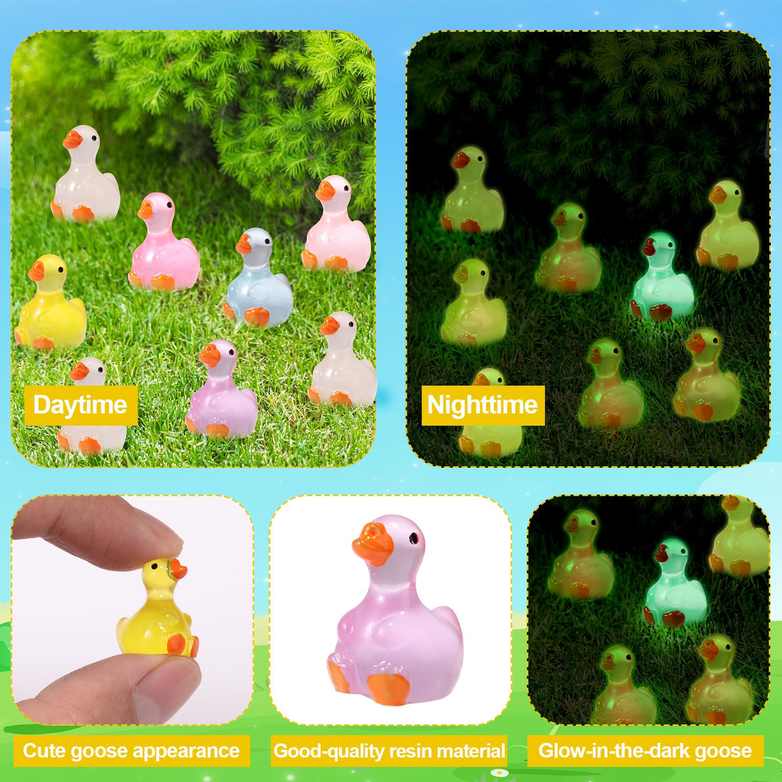 Sinbana 60pcs Miniature Goose Figurines - Image 4