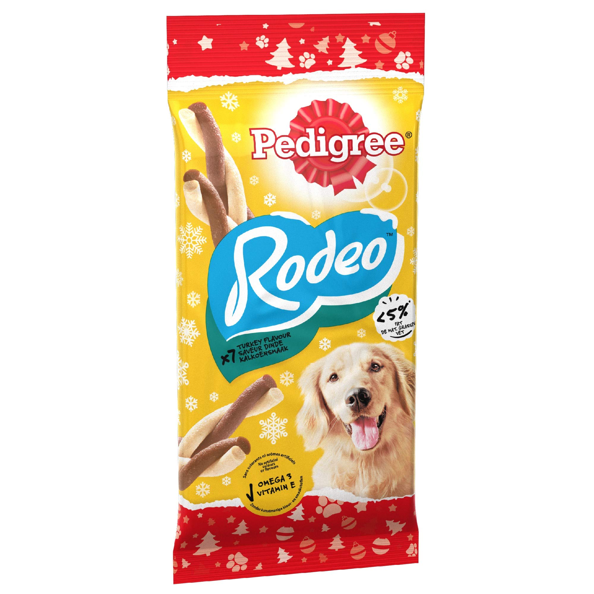 Christmas Rodeo Dog Treats with Turkey, 123 g