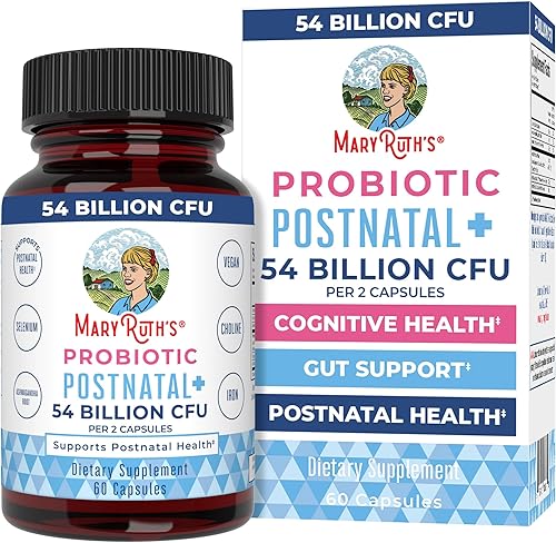 Probiótico posnatal vegano de MaryRuth's - Cápsulas cargadas con nutrientes esenciales para madres lactantes - Probióticos de lactancia con