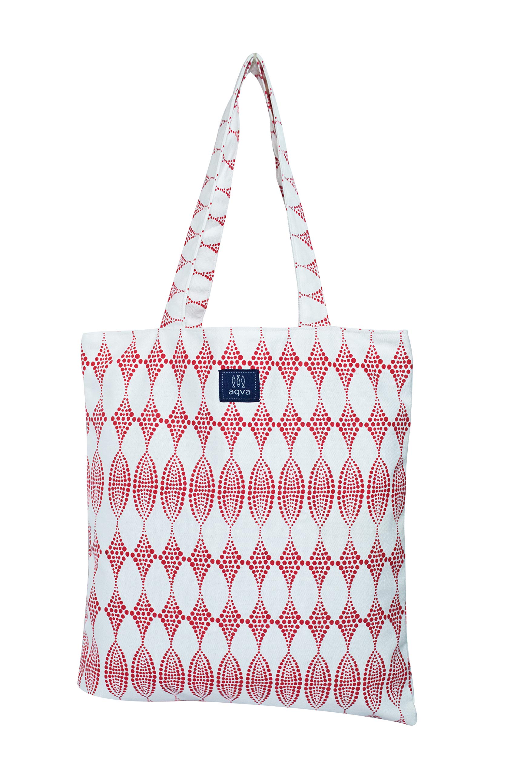 AQVA Printed Soft Cotton Canvas Tote Bag for Women | Trendy Stylish Multipurpose Handbag with Zipper | Shoulder Bag for Shopping, Grocery, Travel, Beach & Work | Surrey, Fuchsia Pink (B08CF5KJ1R) Amazon Price History, Amazon Price Tracker