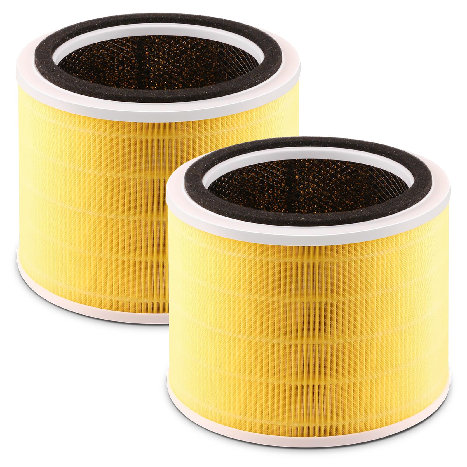 Confezione da 2 filtri Core 200S compatibili con purificatore d'aria LEVOIT Core 200S, sistema di filtraggio 3 in 1 di H13 True HEPA e prefiltro a carbone attivo (filtro per la cura degli animali