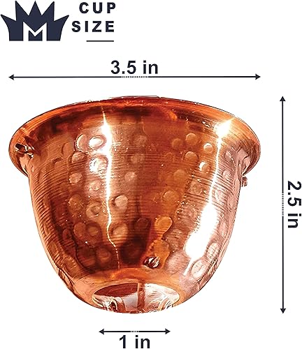 Miniatura 6 de Monarch Rain Chains 8-12 pies de longitud 85 pies 26558 cadena de lluvia martillada de cobre puro 8-12-F