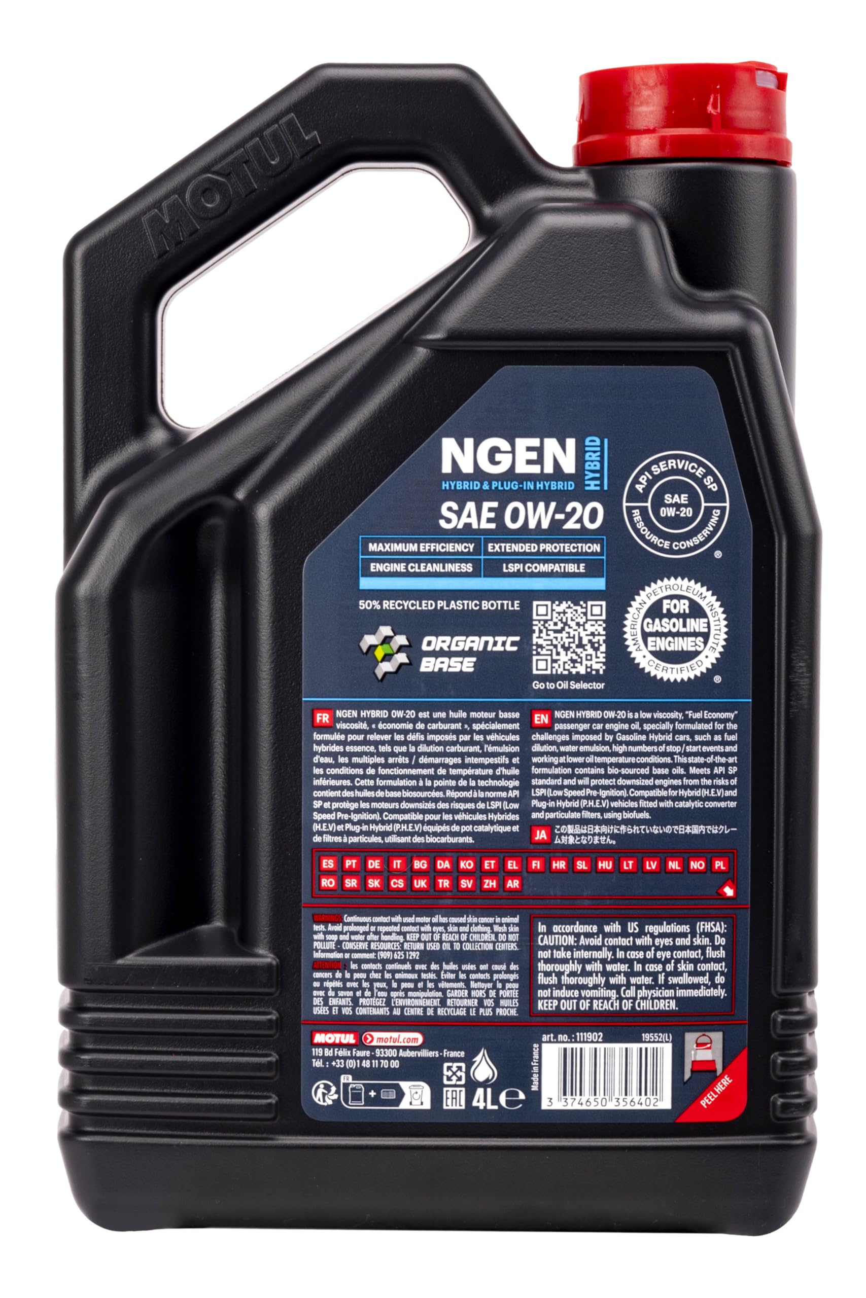 NGen Hybrid 0W-20, 4 Liter