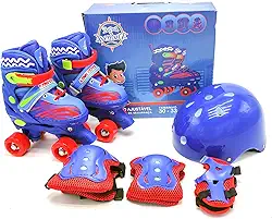 Patins Quad Kit Azul - com Kit de Proteção